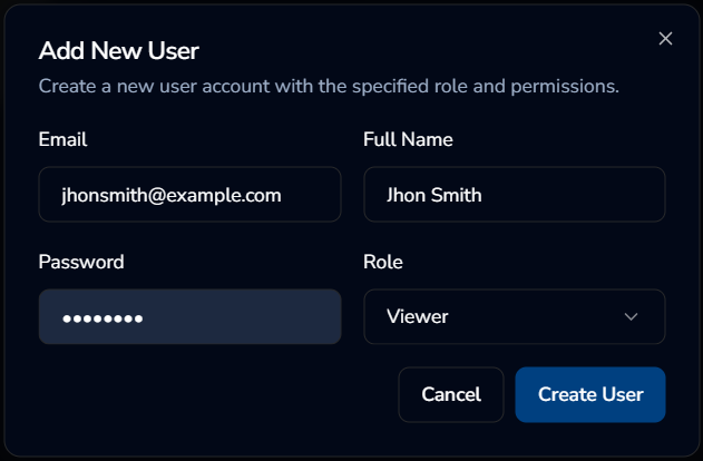 OpsiMate Adding User