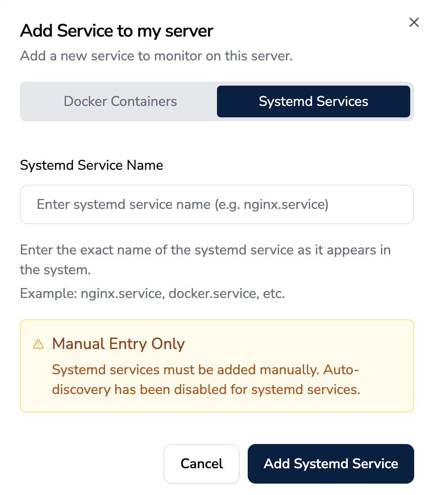 Systemd Service Configuration